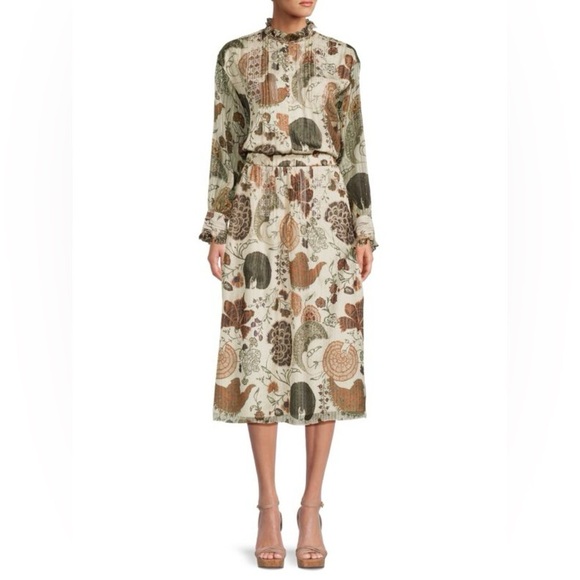 Lafayette 148 New York Dresses & Skirts - Floral Silk Blend Midi-Dress Lafayette 148 Size XS Fall Autumn Luxury